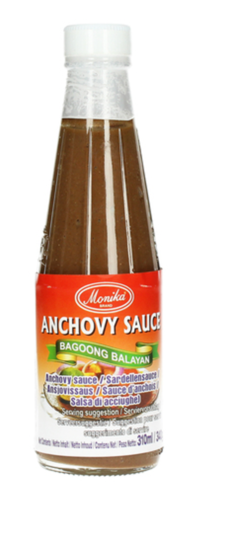 Monika Bagoong Balayan fermented fish sauce 340 g - MARIVIC MART