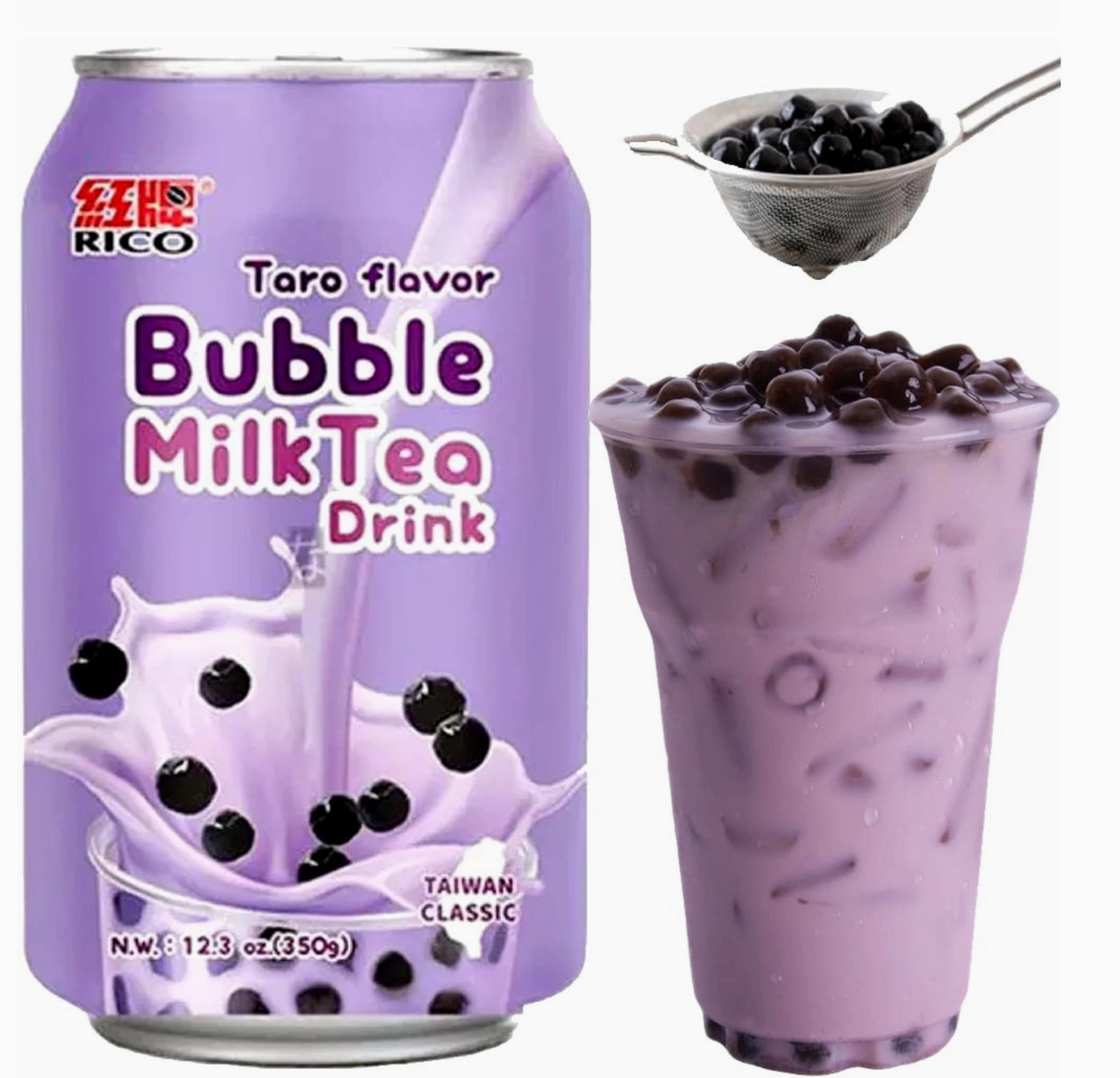 Rico Bubble Milk Tea – Boisson au Taro – 350 ml - MARIVIC MART