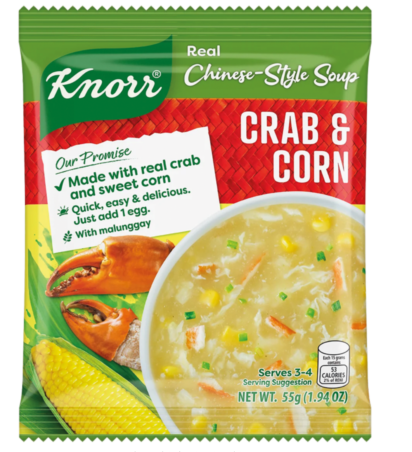Knorr Crab & Corn Soup - 60g - MARIVIC MART