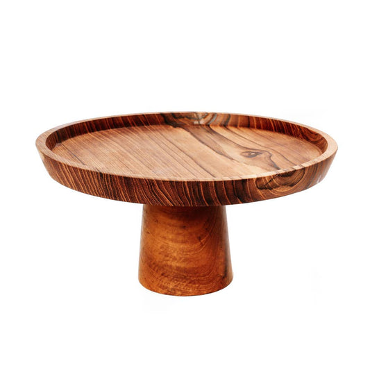 The Teak Root Cake Dish - M - MARIVIC MART