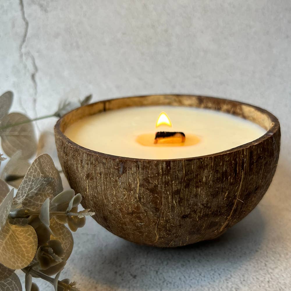 Coconut Shell Candle