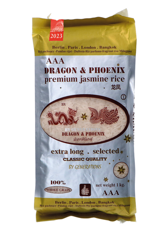 Dragon & Phoenix | Jasmine Rice Premium Quality 100% NEW Crop 2023 1 kg - MARIVIC MART