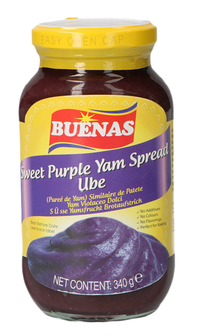 Buenas | Sweet Purple Yam (UBE) Spread 340g - MARIVIC MART