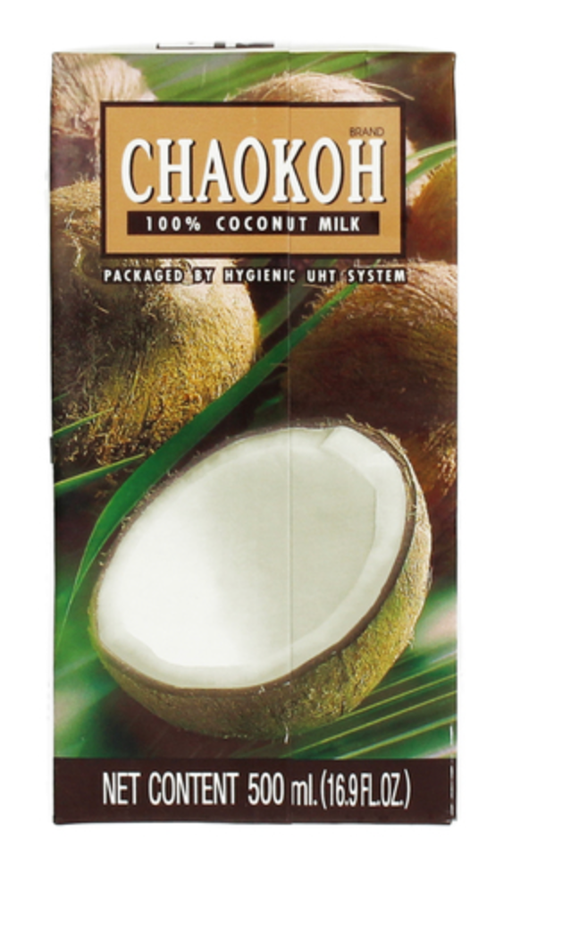 Lait de Coco Chaokoh - 18% de Matières Grasses, 500 ml (Tetra Pak)