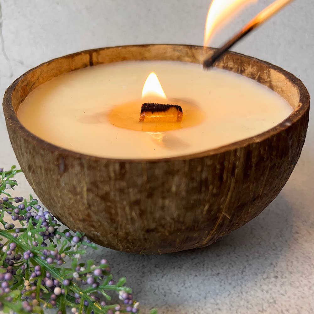 Coconut Shell Candle